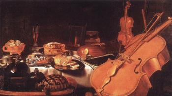 彼得 尅萊玆 Still Life with Musical Instruments